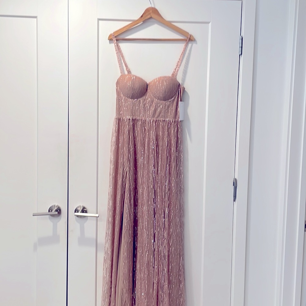Alamour The Label Lucie Rose Gold Gown